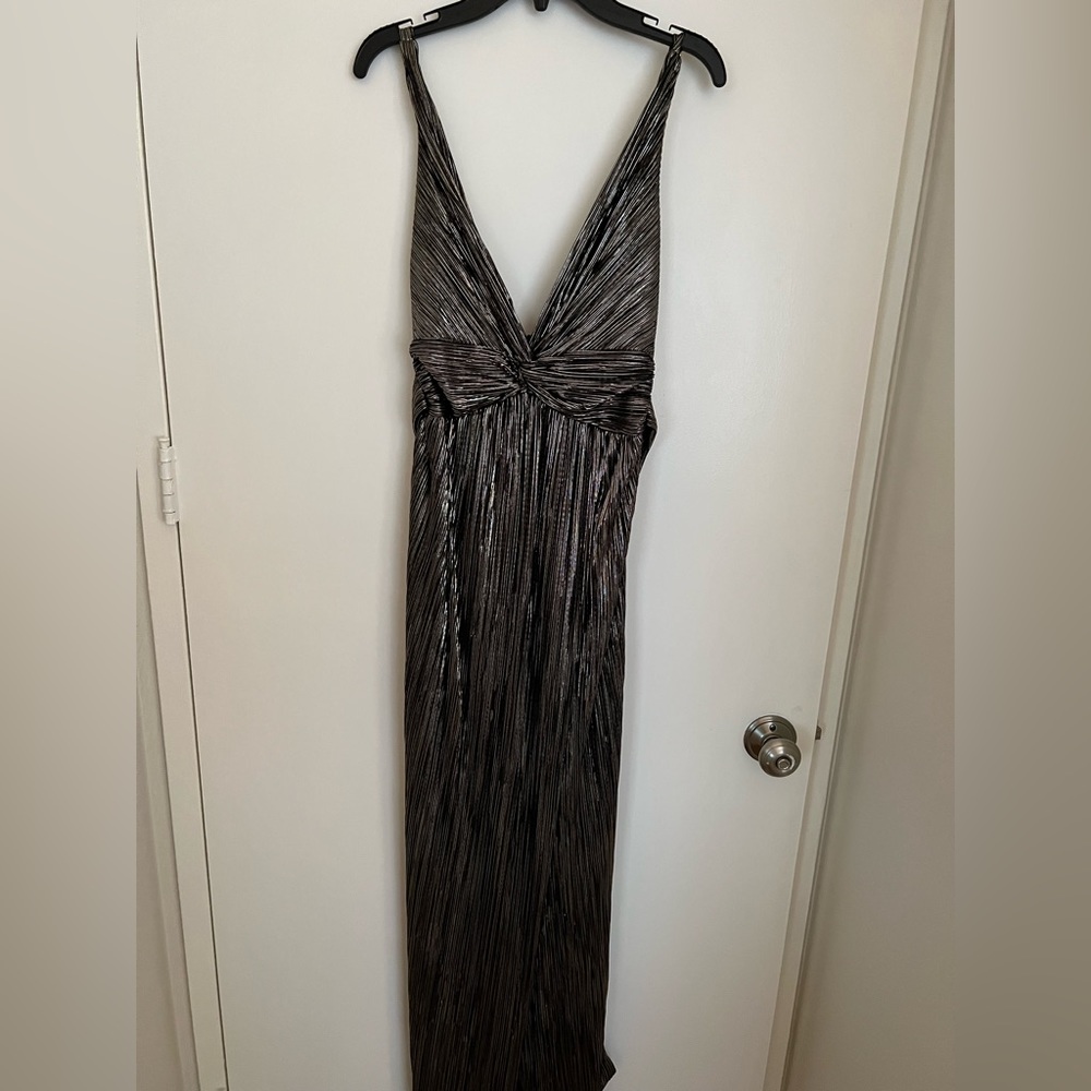 Sabina Musayev metallic maxi dress